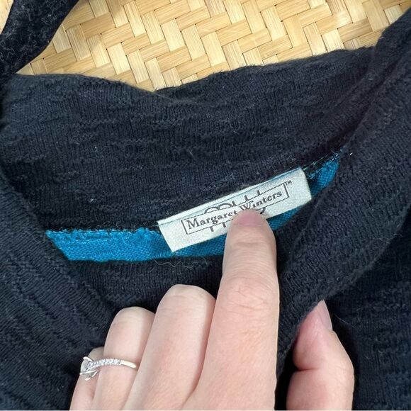 Margaret winters lagenlook art to wear colorblock sweater Women’s Size M - Picture 6 of 9